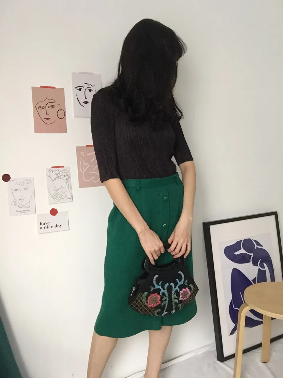 lea blouse {Japanese vintage｝