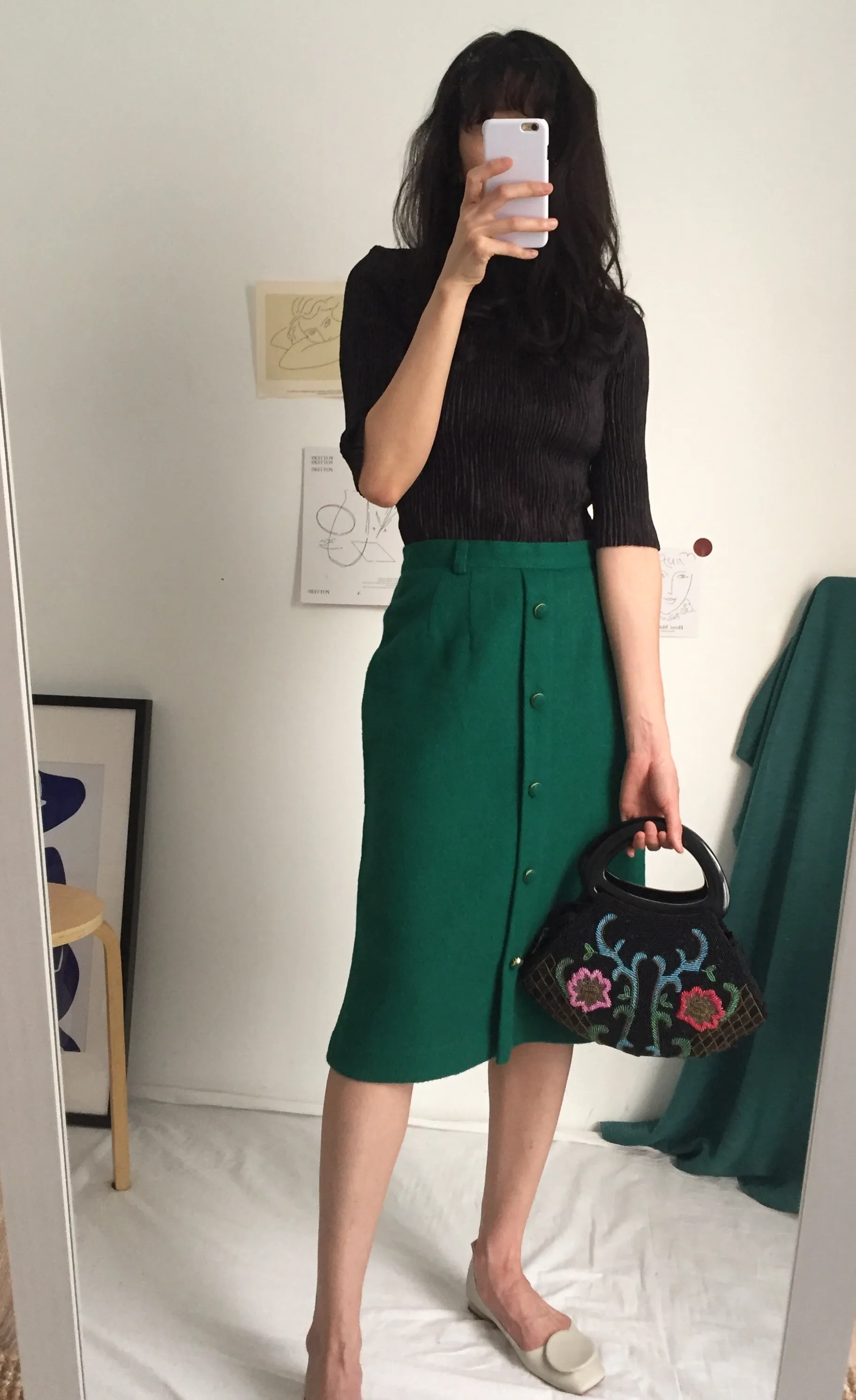 lea blouse {Japanese vintage｝