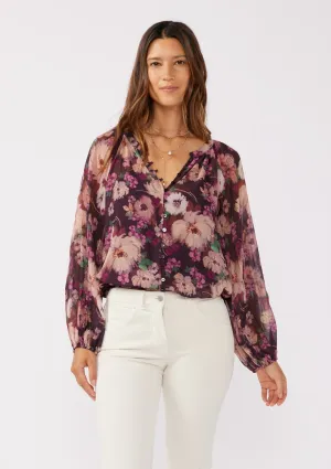Lenni Floral Pleated Blouse