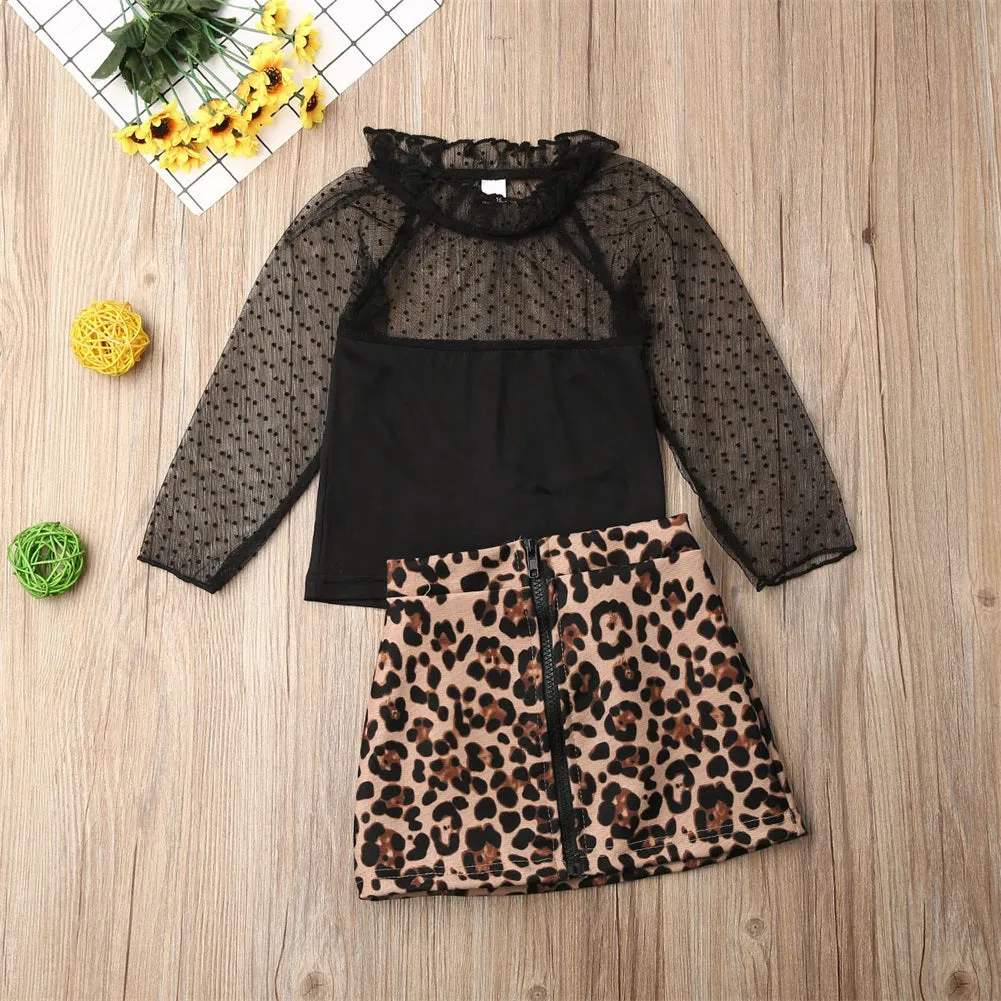 Leopard two piece set