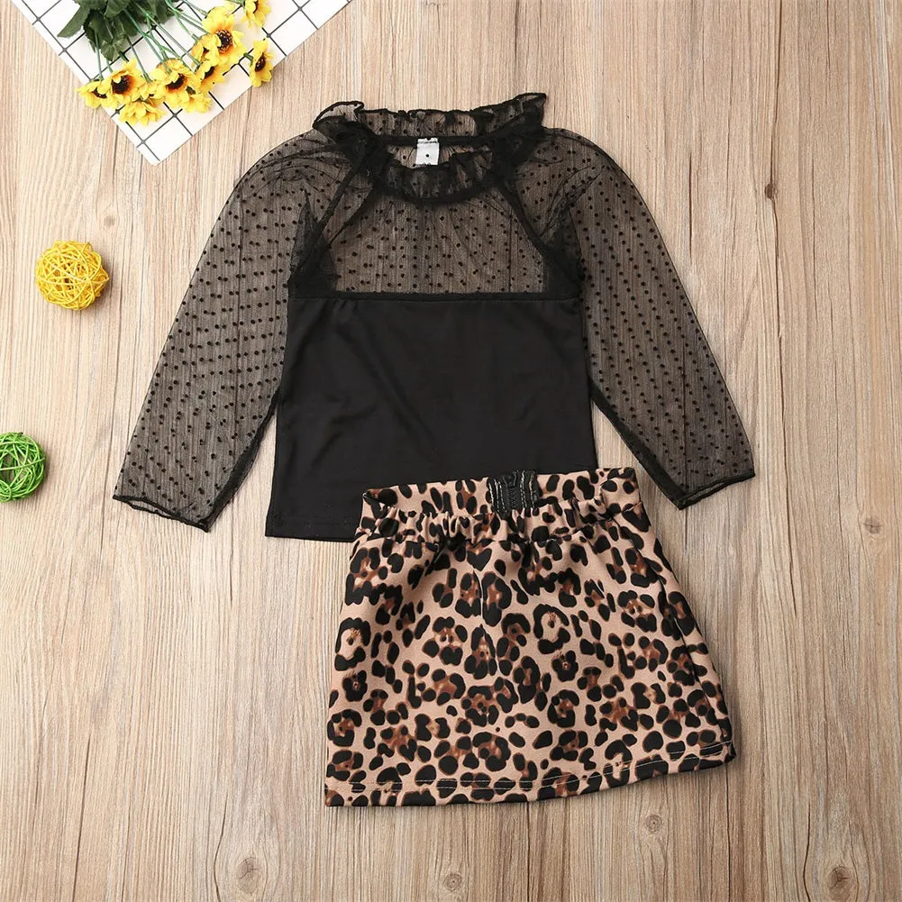 Leopard two piece set