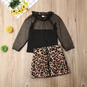 Leopard two piece set