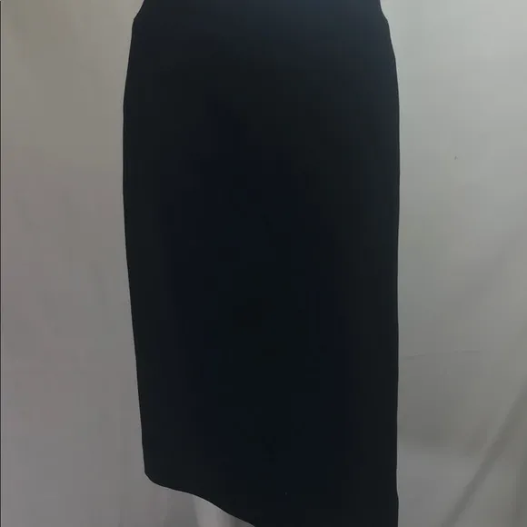 Lida Baday Designer Luxury Classic Black Skirt Straight Sz 14 Fitted Stretch