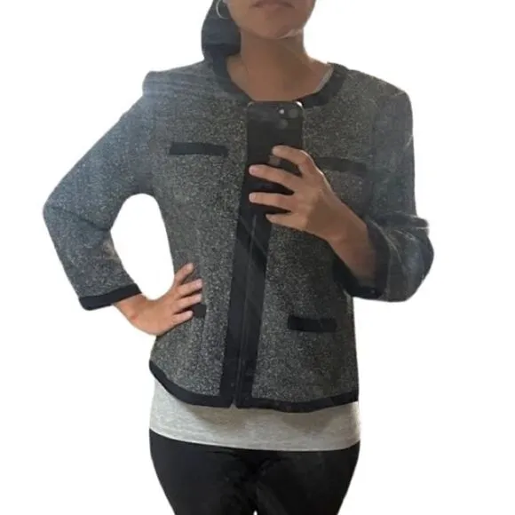 LIZ CLAIBORNE blazer top jacket with zipper and pockets size PL petite women’s