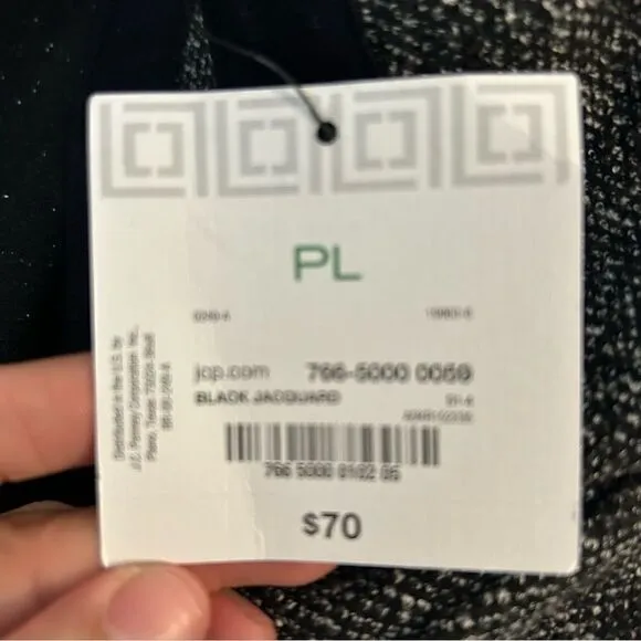 LIZ CLAIBORNE blazer top jacket with zipper and pockets size PL petite women’s
