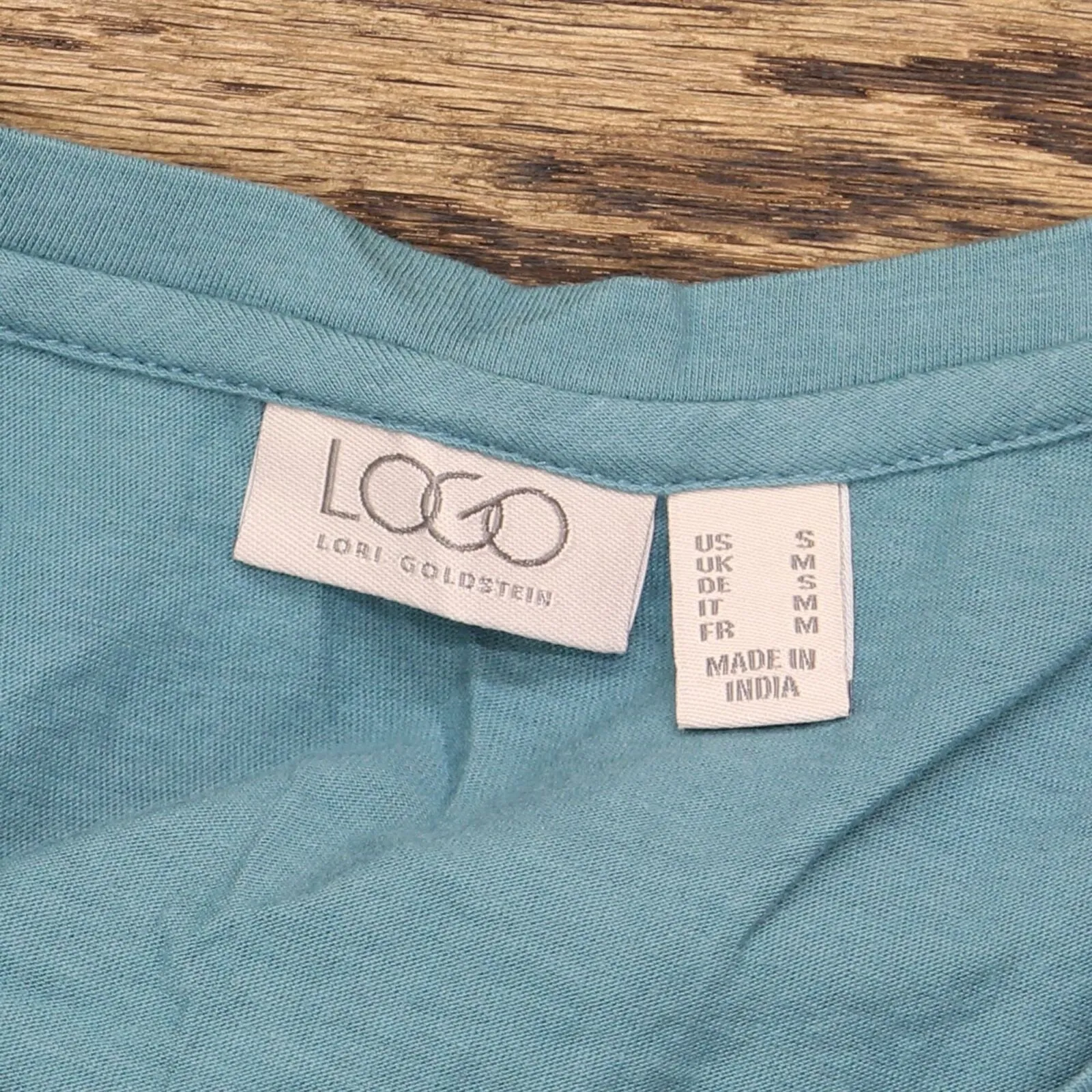 LOGO by Lori Goldstein Printed Chiffon Blouse With Tank Top