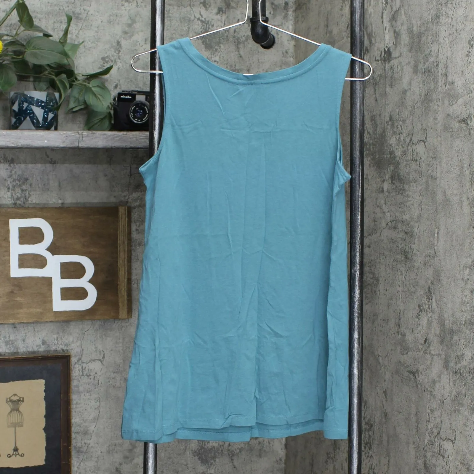 LOGO by Lori Goldstein Printed Chiffon Blouse With Tank Top