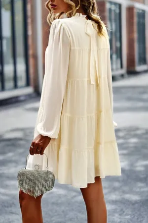 Long Sleeve Tiered Dress