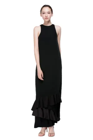 Luminous Long Sleeveless Racer Back Dress