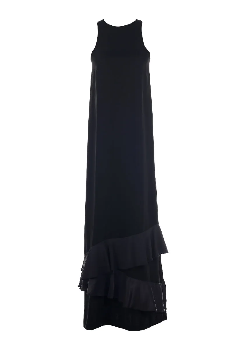 Luminous Long Sleeveless Racer Back Dress