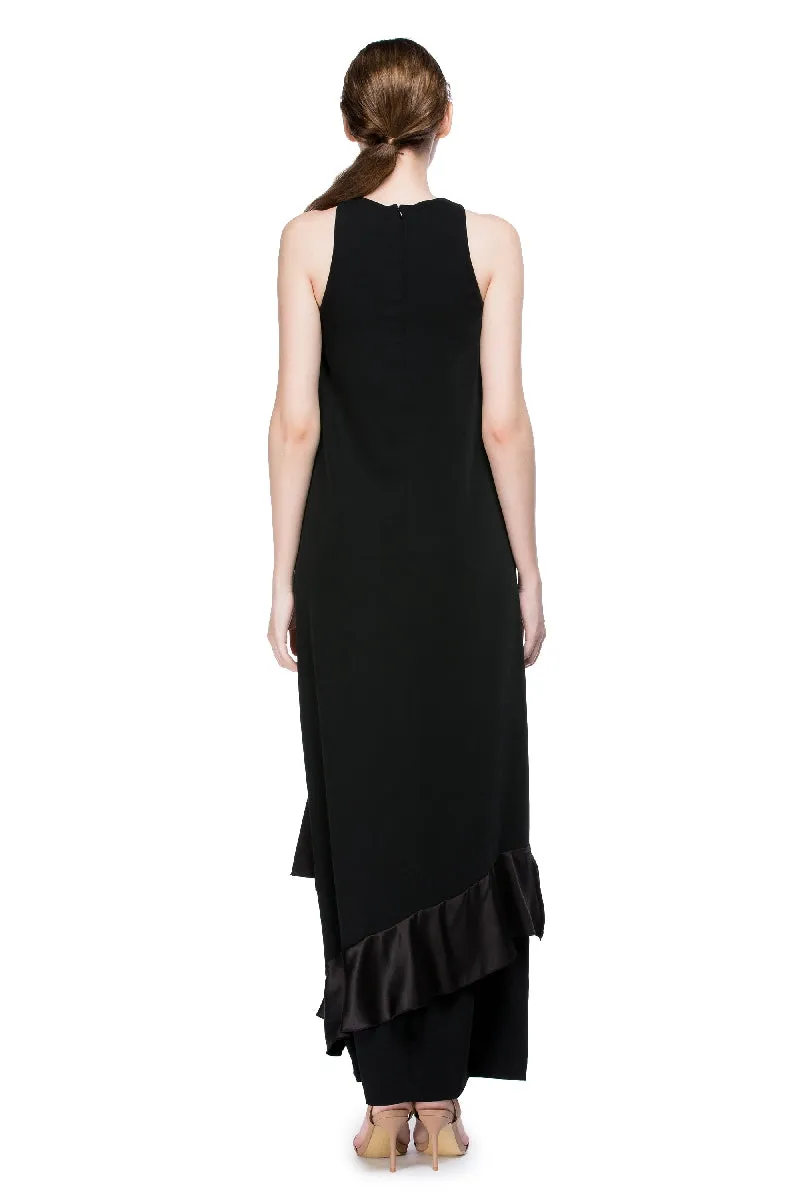Luminous Long Sleeveless Racer Back Dress