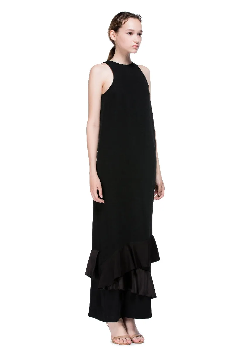 Luminous Long Sleeveless Racer Back Dress