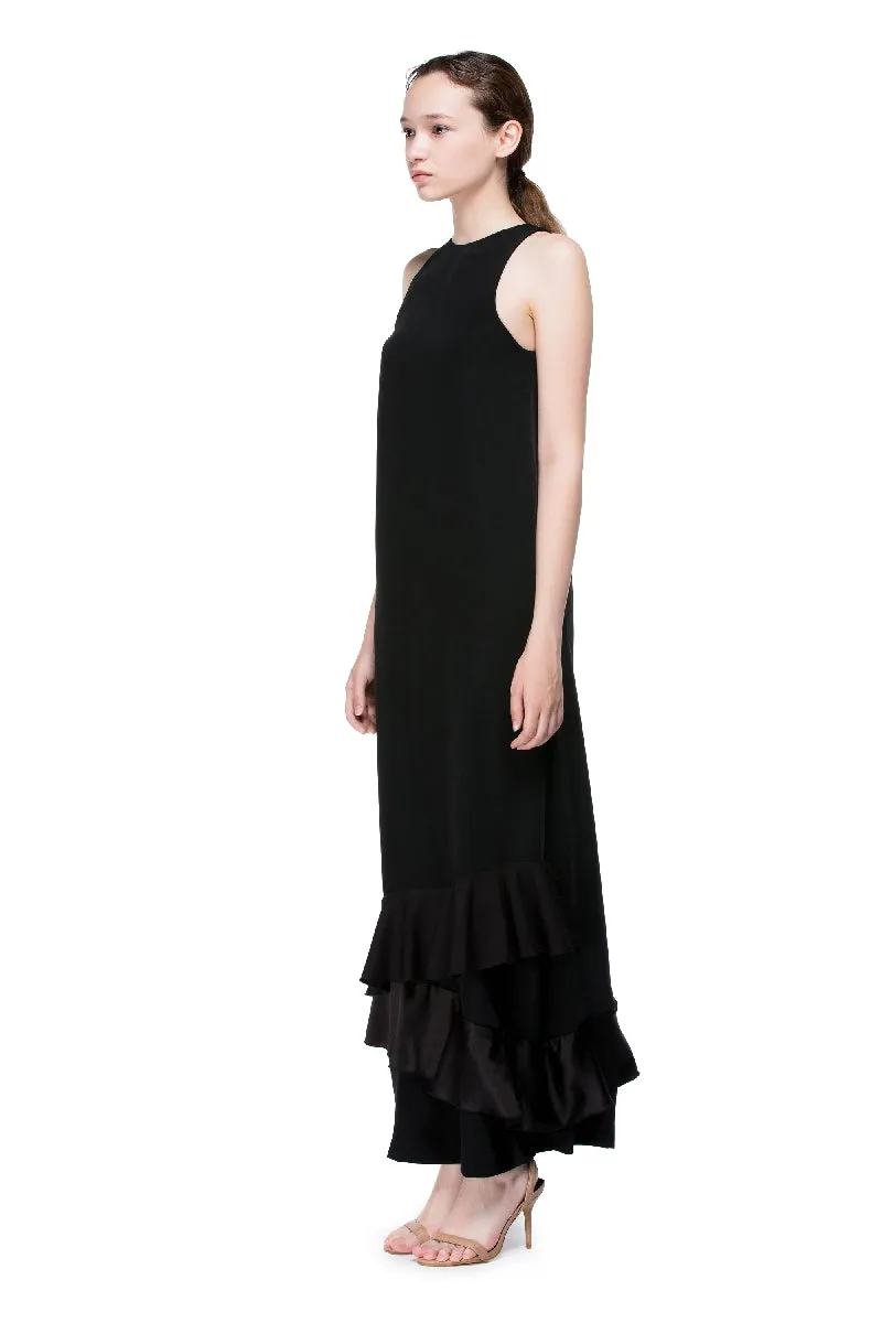 Luminous Long Sleeveless Racer Back Dress