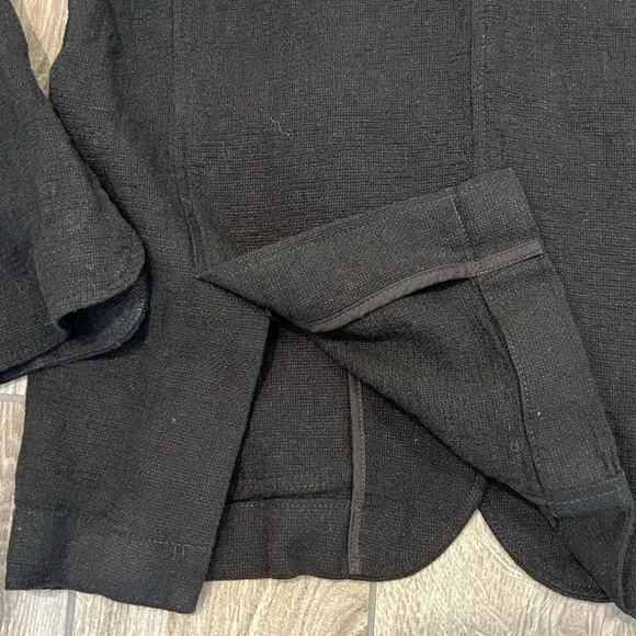 Madewell Breezewoven Larsen Linen Blend Blazer Black Size Medium