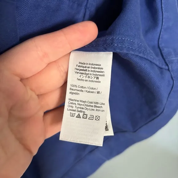 Madewell Women’s Crossover Blazer in (Re)generative Chino Cobalt Blue
