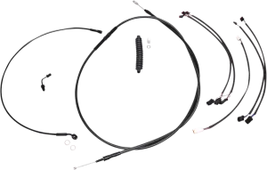 Magnum 486961 Black XR Handlebar Installation Kit with Black Fittings for 12-14in. Ape