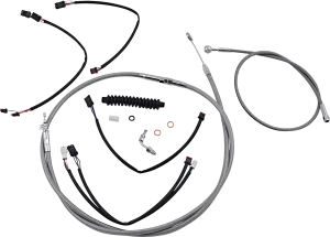 Magnum 589962 Stainless Steel Handlebar Installation Kit with Chrome Fittings for 15-17in. Ape
