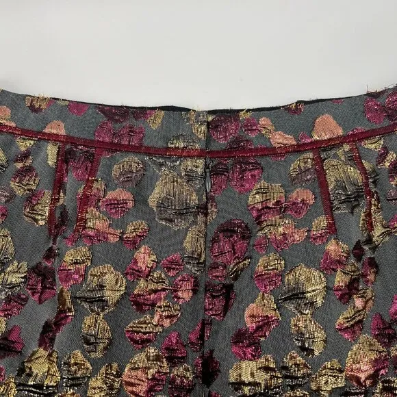 Marc Jacobs Gray Purple Metallic Pencil Skirt | Size 12