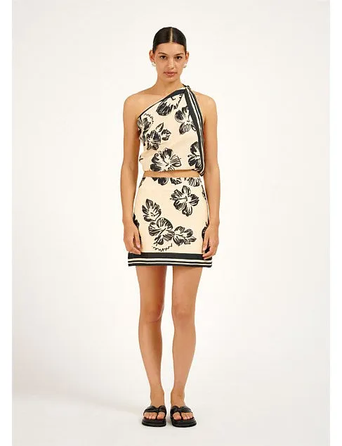 Marcy Mini Skirt - Hibiscus Sunrise