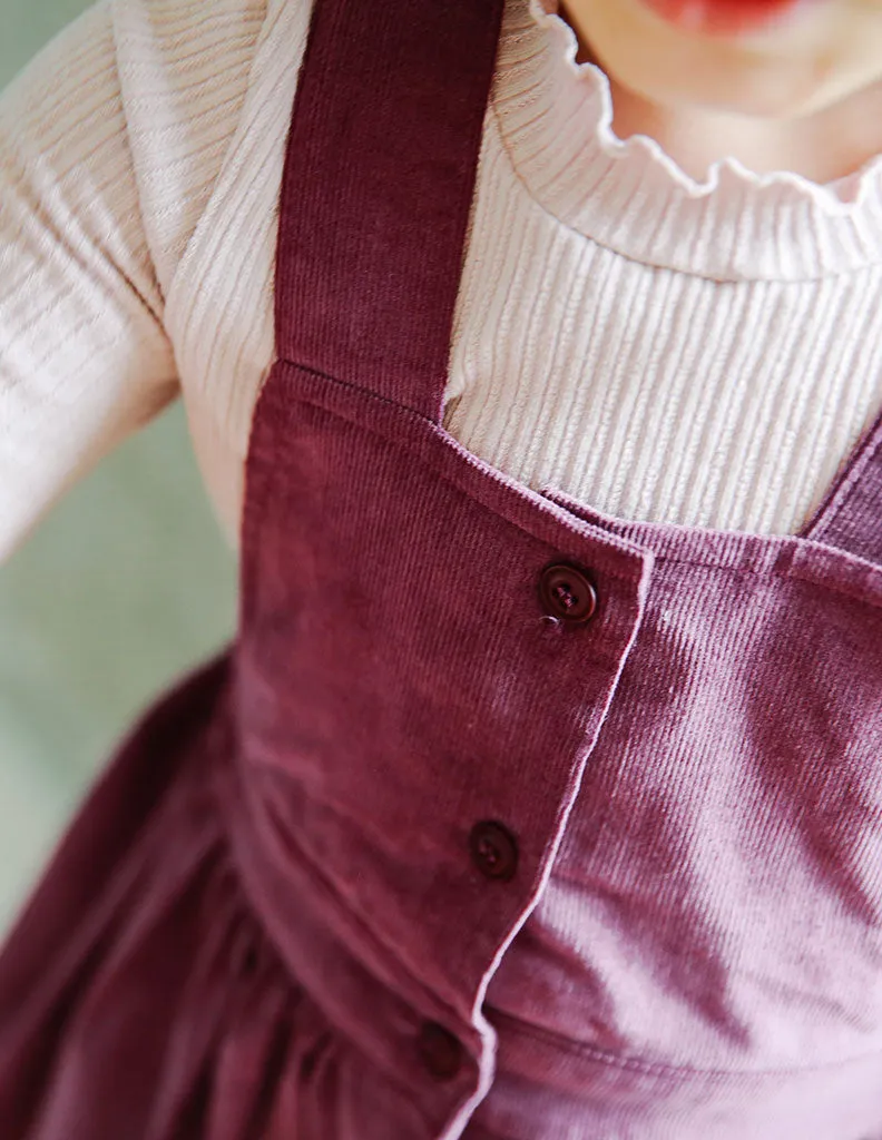 Maxi Suspender Dress Mauve