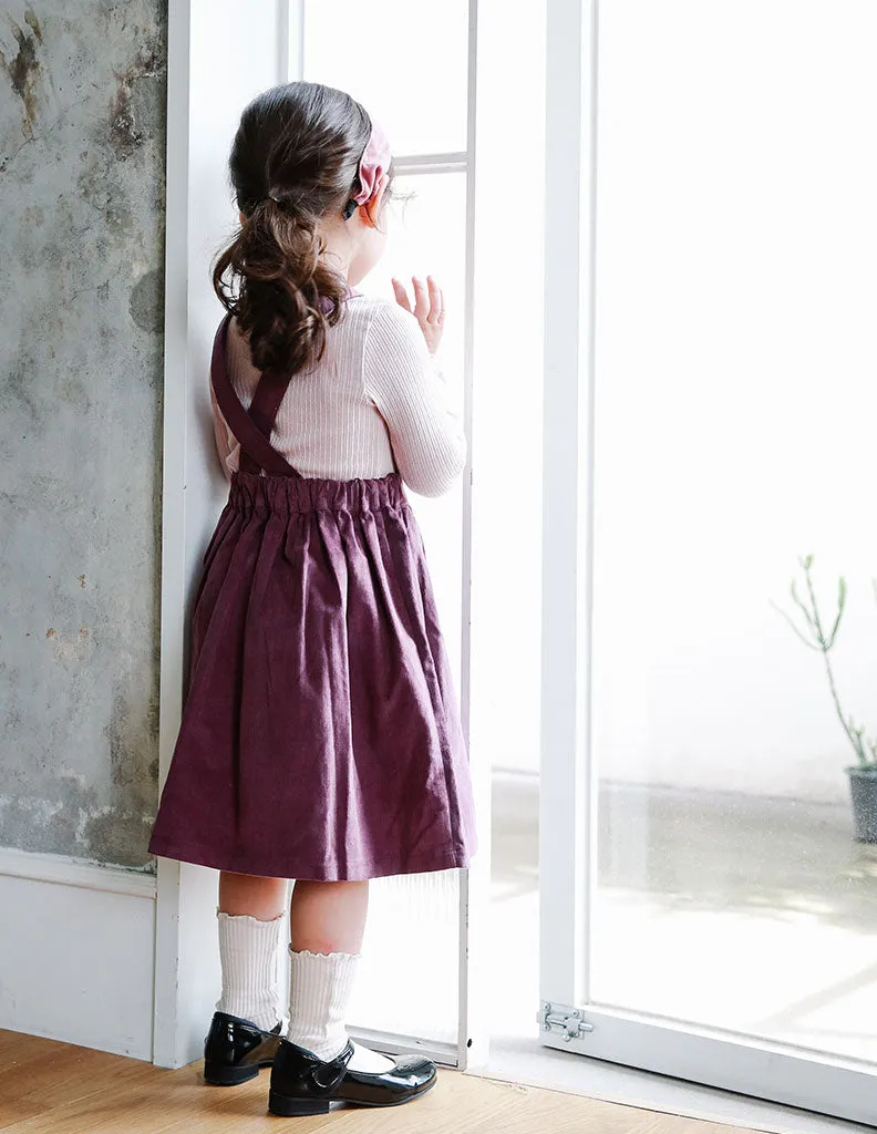 Maxi Suspender Dress Mauve