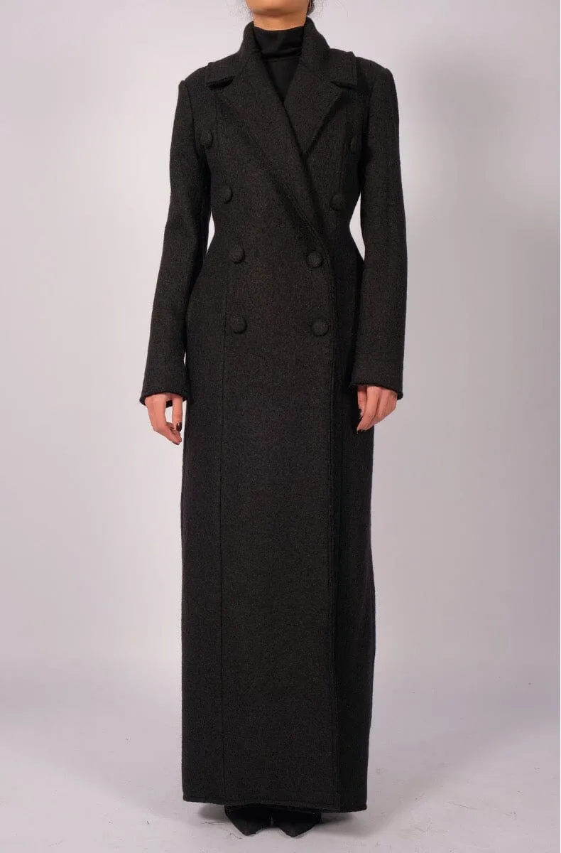 Maxi Wool Double Breasted Jacket