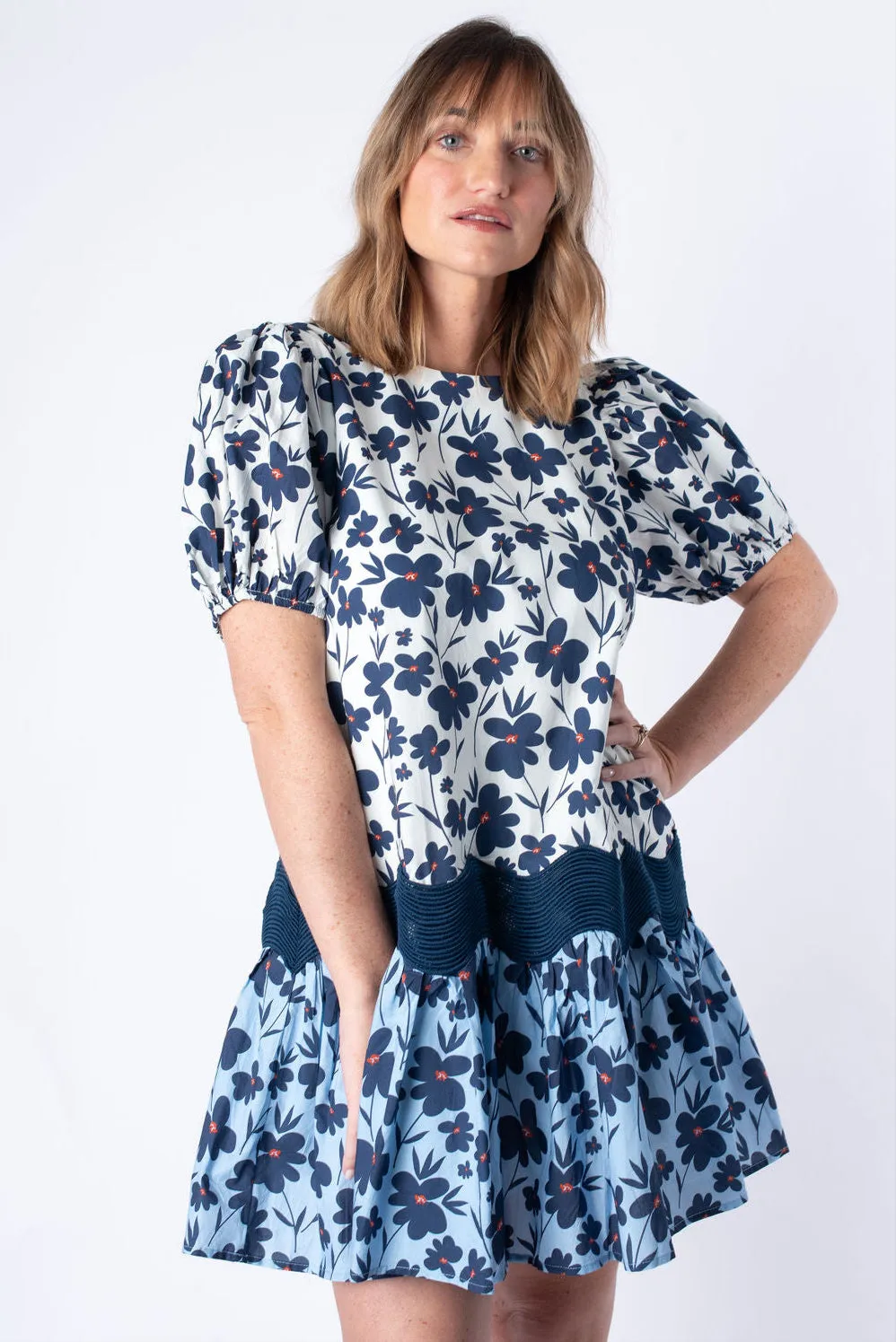 Maxine Floral Short Sleeve Mini Dress