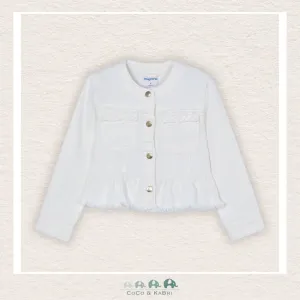 *Mayoral: Girls White Denim Jacket