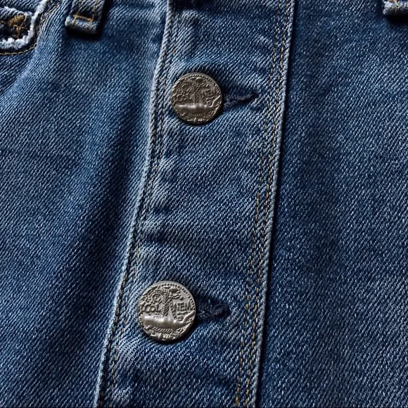 mcguire ⋆ distressed denim skirt