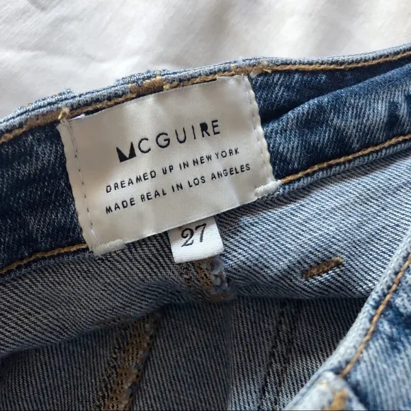 mcguire ⋆ distressed denim skirt