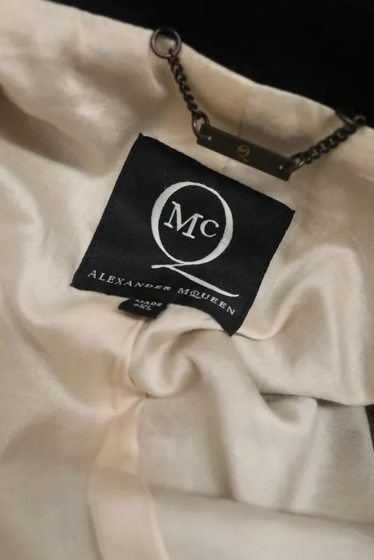 McQ Alexander McQueen Coat Black Cotton Size 44 Single-Breasted Jacket