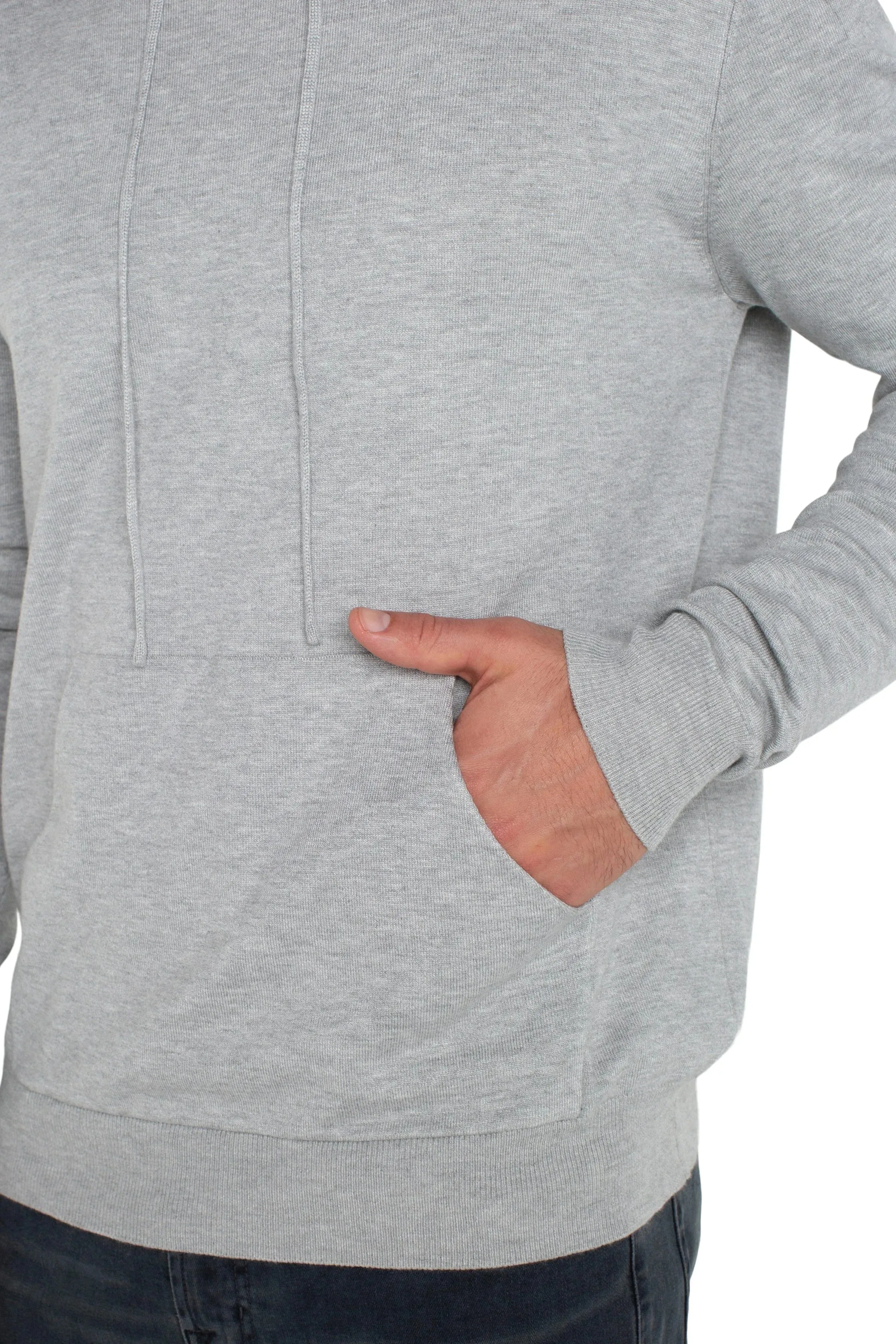 Men's Grey Hooded Sweater