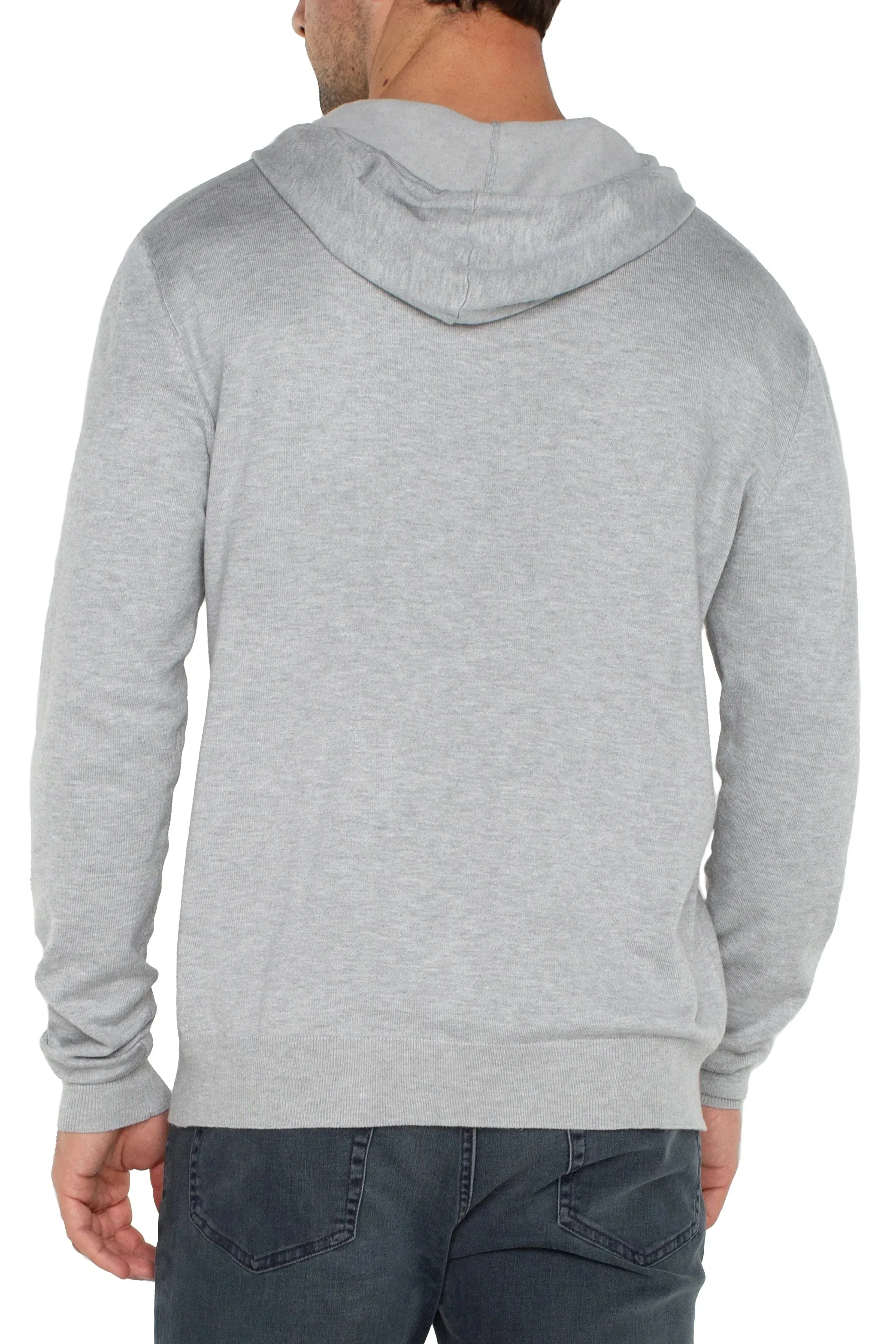 Men's Grey Hooded Sweater