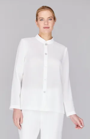 Microlinen Mandarin Collar Jacket