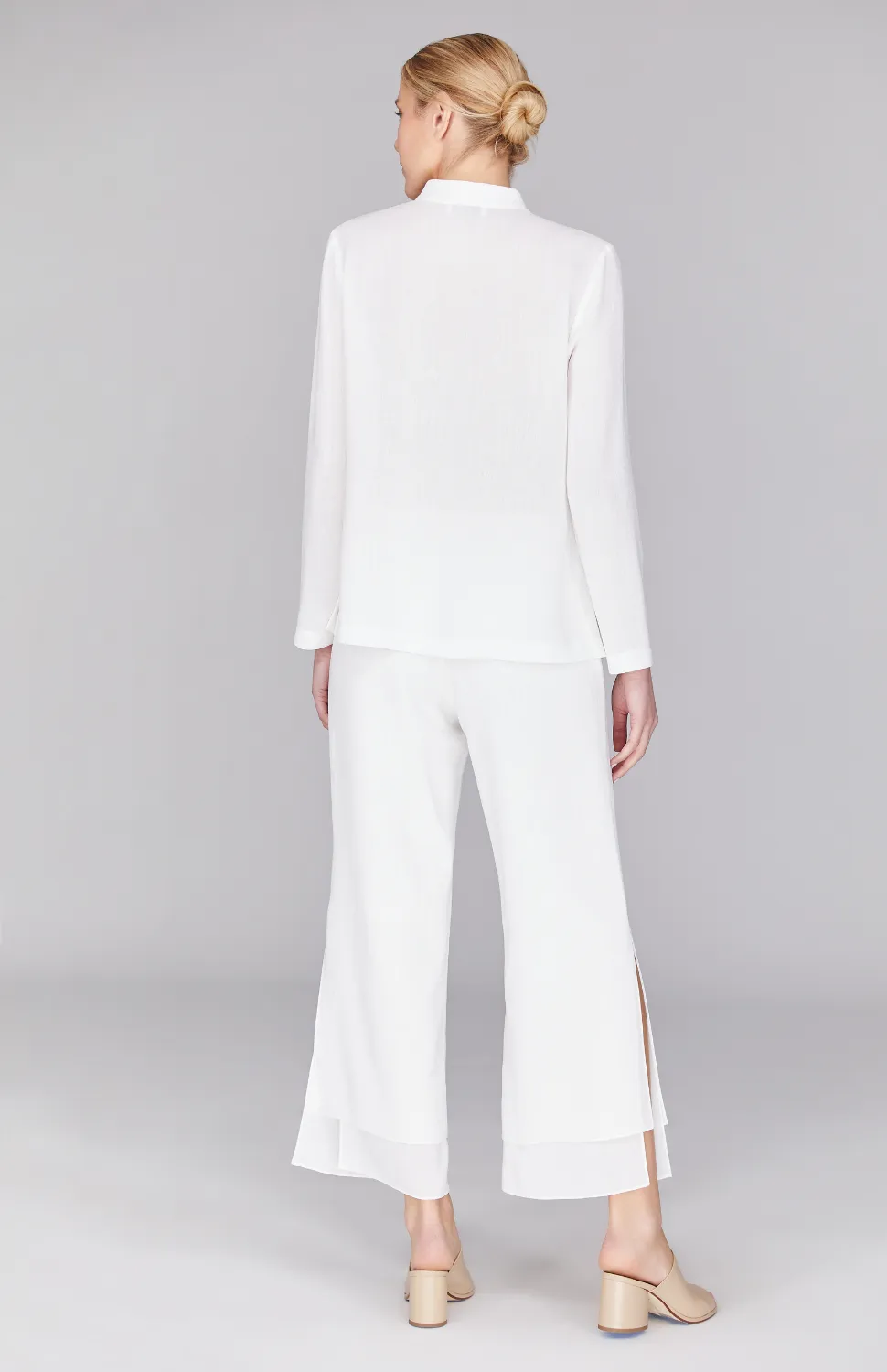 Microlinen Mandarin Collar Jacket
