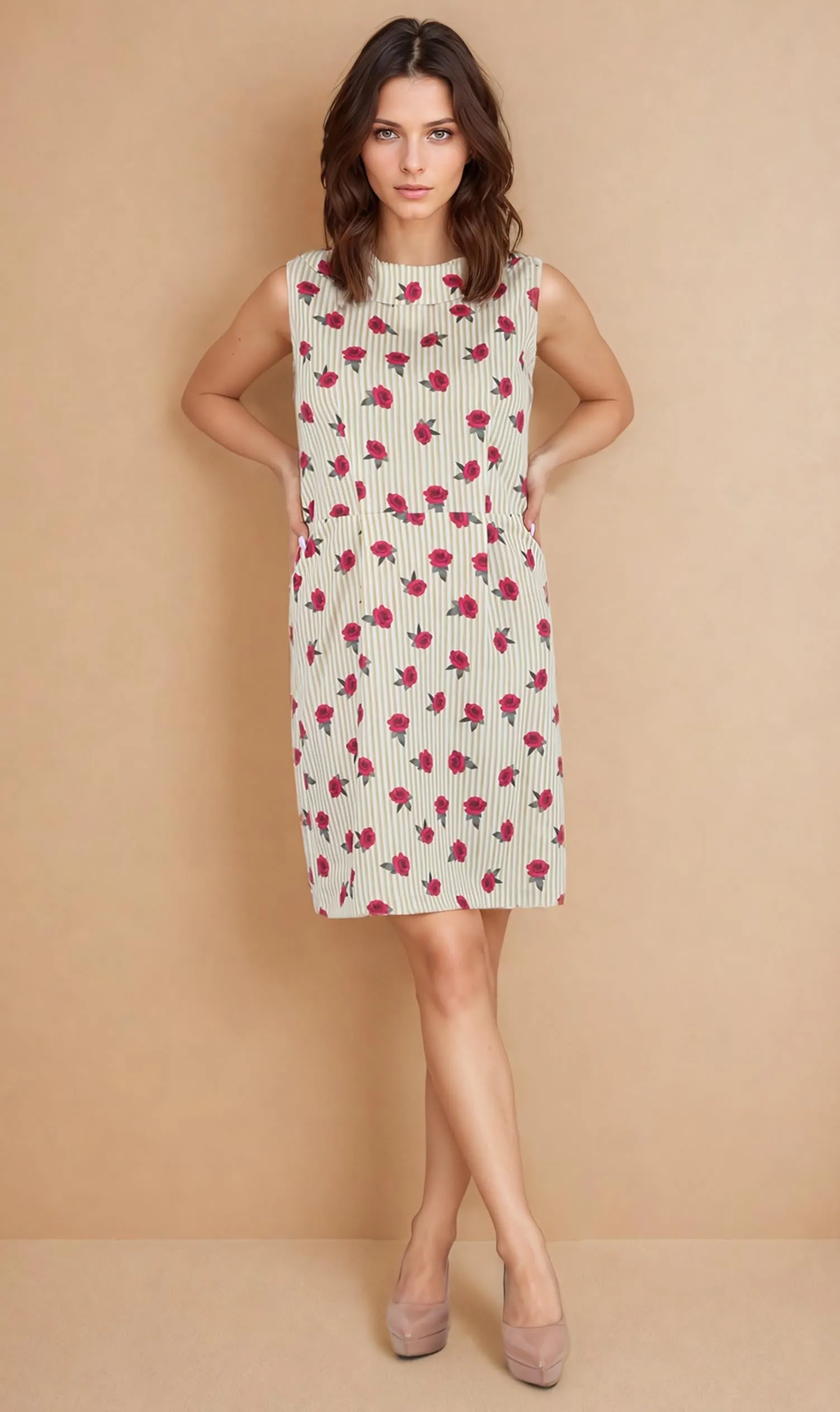 Moana Abstract Printed Dress