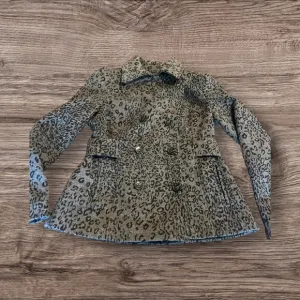 Moda International Women’s Wool Blend Animal Print Peacoat Jacket Size 6