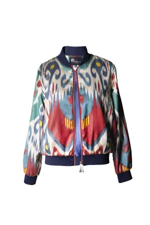 Multicolor Silk Ikat Jacket