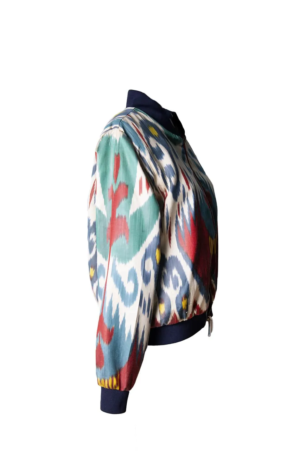 Multicolor Silk Ikat Jacket