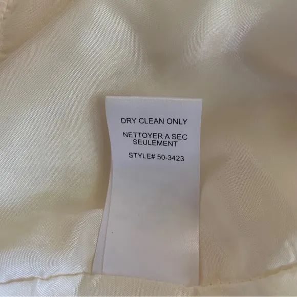 NANETTE LEPORE CLASSIC KNIT TWEED IVORY SKIRT