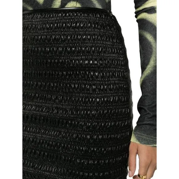 Nanushka Ceara Mini Skirt in Black M