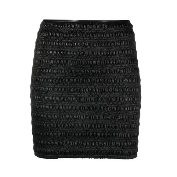 Nanushka Ceara Mini Skirt in Black M