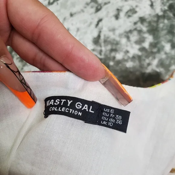 Nasty Gal Abstract Tile Mini Skirt