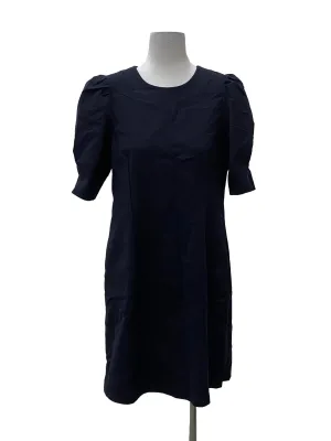 Navy Blue Round Neck Dress