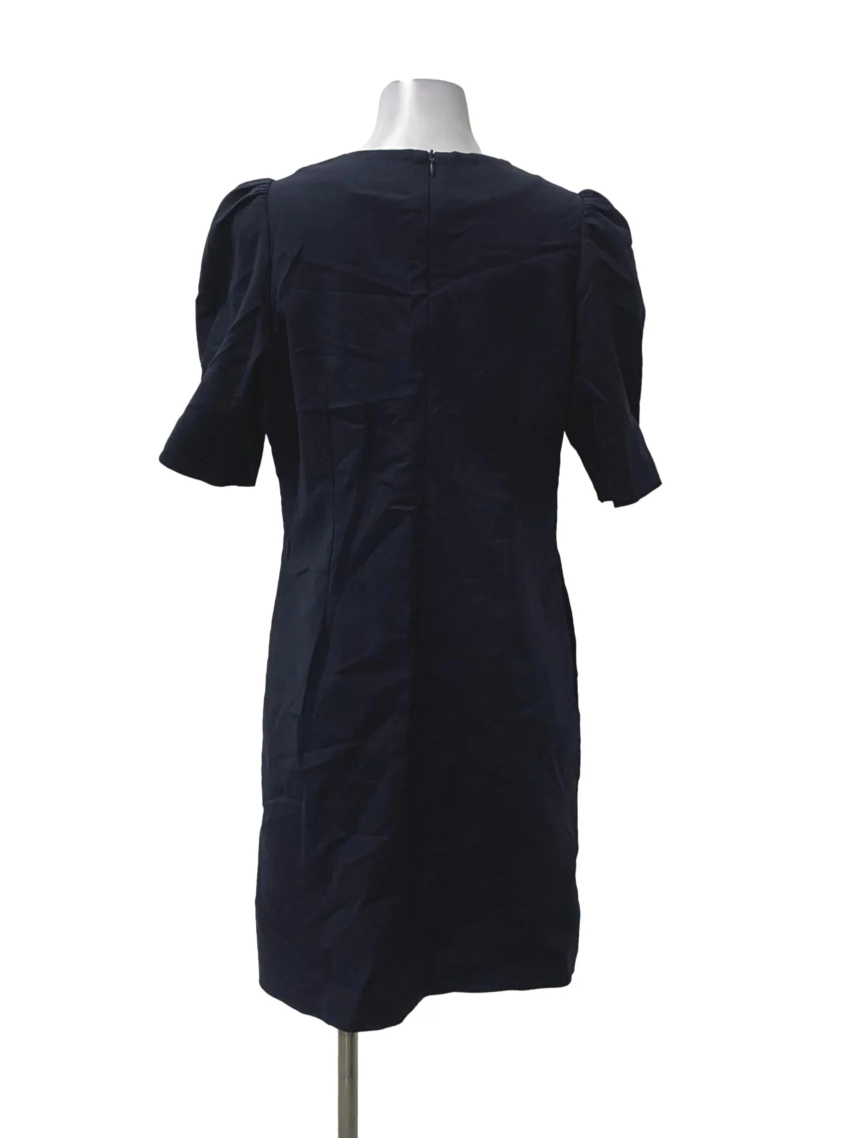 Navy Blue Round Neck Dress