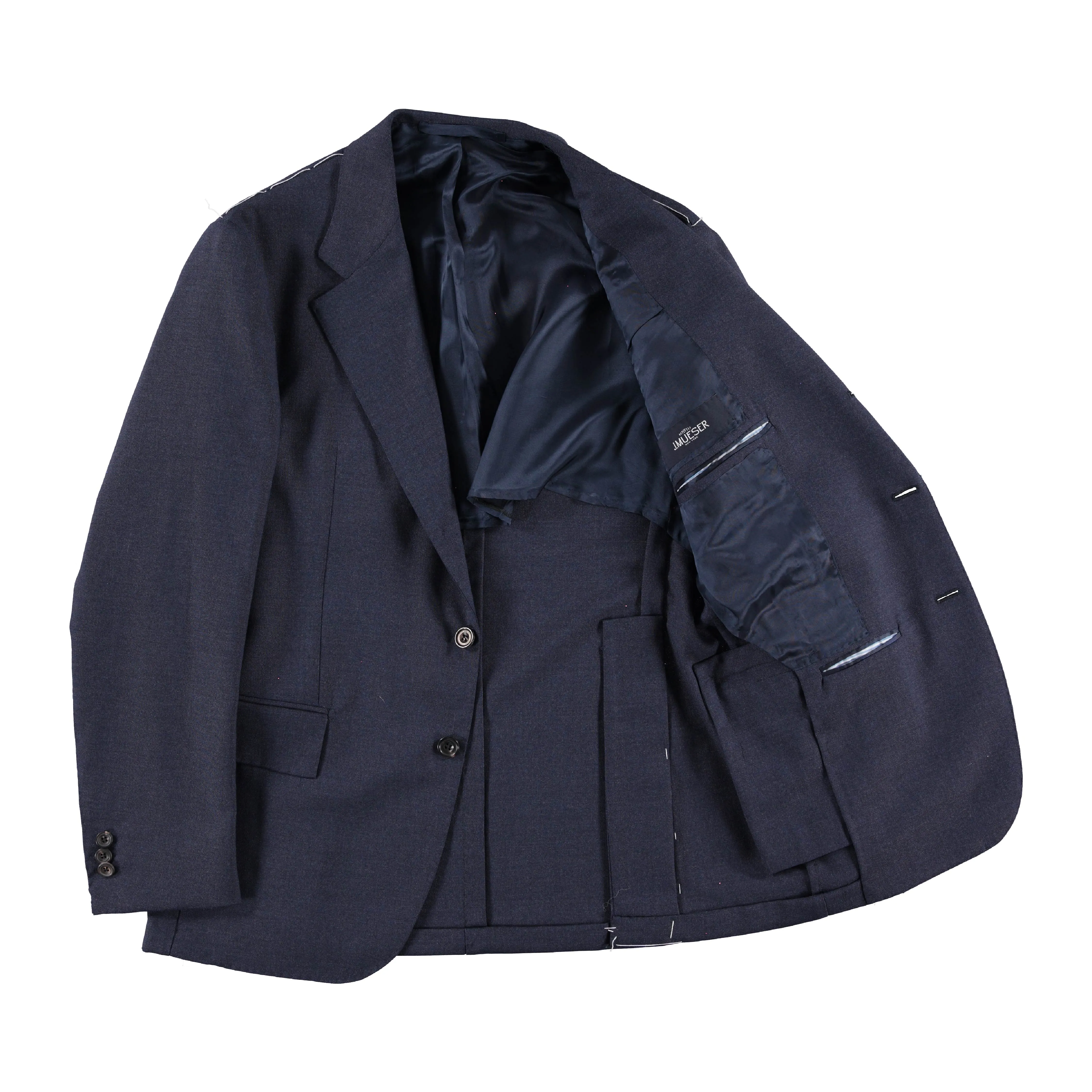 Navy Fresco Single Breasted Waverly Suit