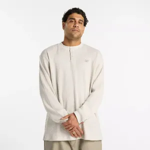 NB Numeric Waffle Knit Long Sleeve Henley