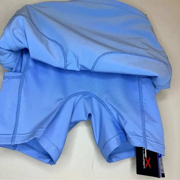NEW RLX Ralph Lauren Golf Skirt Womens Blue Stretch Pleated Skort Sz XXS $138