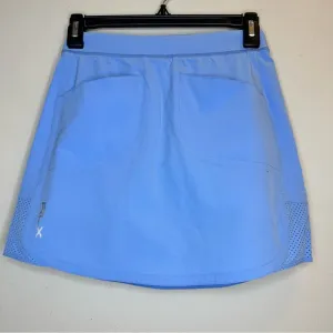 NEW RLX Ralph Lauren Golf Skirt Womens Blue Stretch Pleated Skort Sz XXS $138