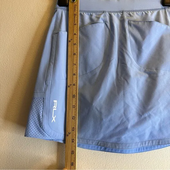 NEW RLX Ralph Lauren Golf Skirt Womens Blue Stretch Pleated Skort Sz XXS $138